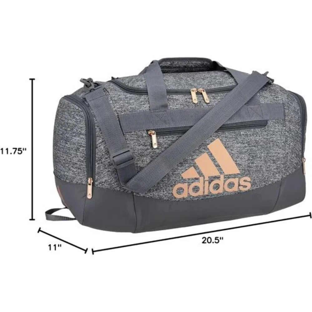 Unisex Defender 4.0 Gym Duffel Bag for Men and Women, Jersey Onix Grey, Small